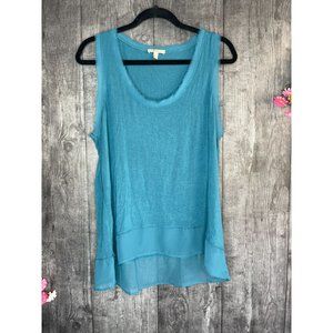 Pre-owned Bordeaux Sleeveless Top Sz Large